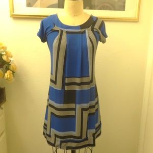 Sushi Flower Geometric Print Dress